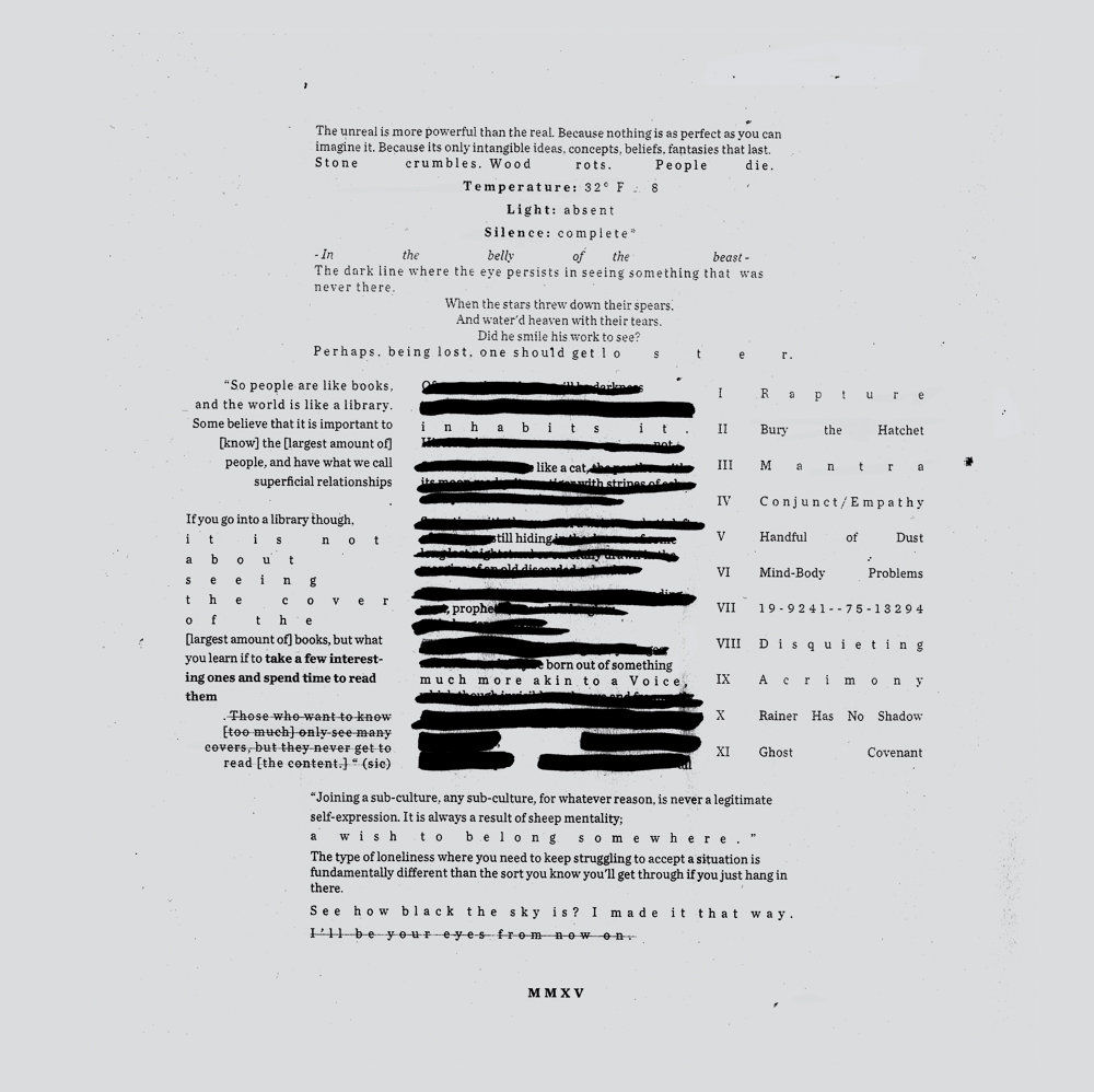 Pochette de Words Unspoken, Acts Undone